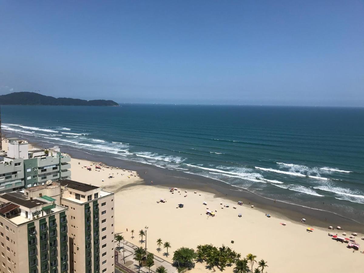 Apto Com Vista Para O Mar, 2 Vagas De Garagem E Churrasqueira Na Varanda Praia Grande  Exterior photo